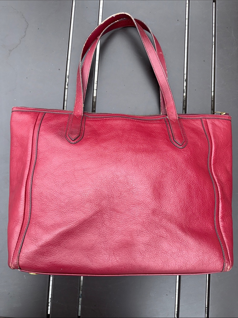 Fossil Sydney Women’s Burgundy Leather Tote Bag